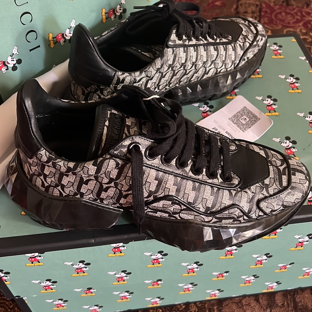 Authentic Jimmy Choo logo sneakers - Picture 4 of 14